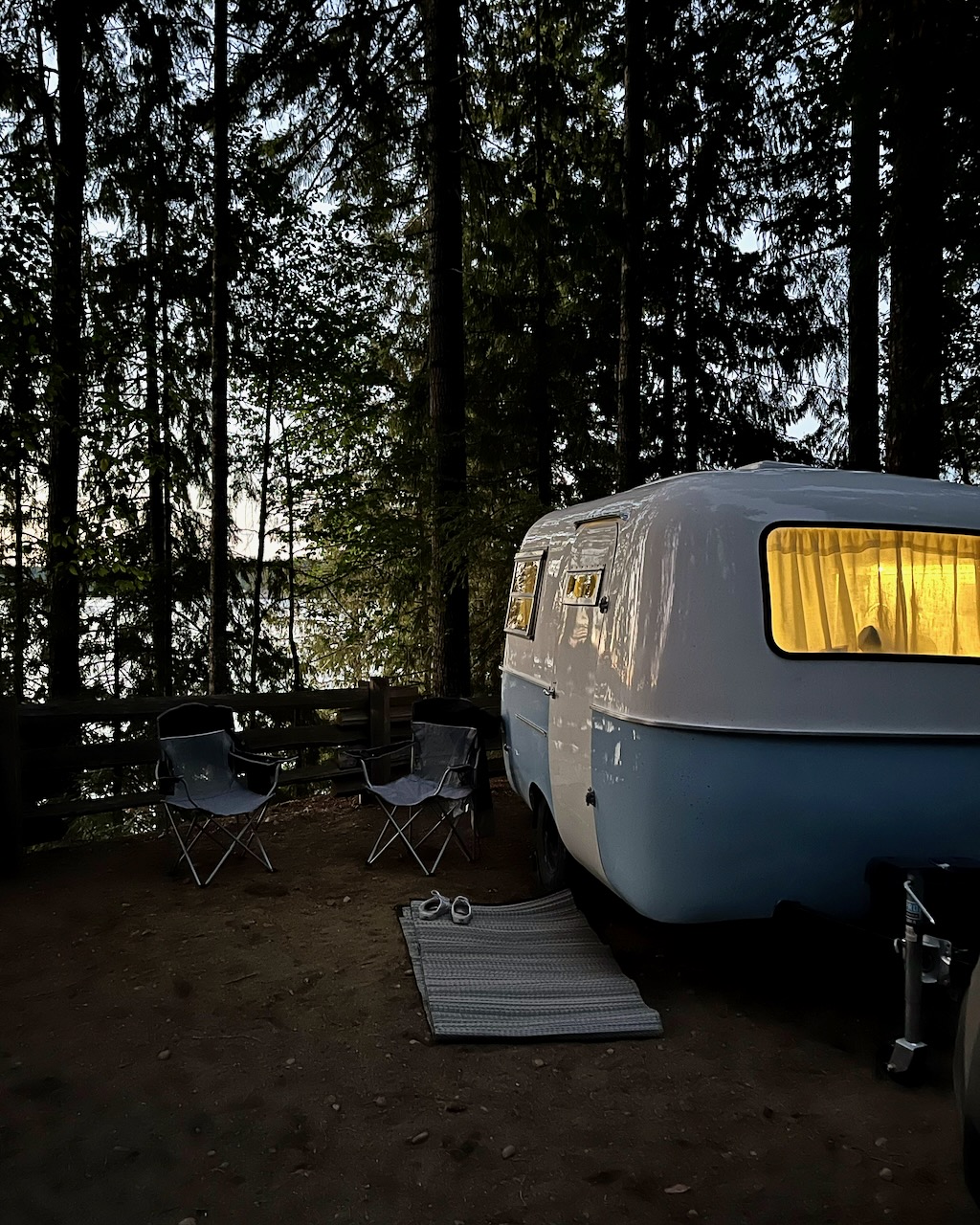 Bluebird Boler trailer in a sunny outdoor setting